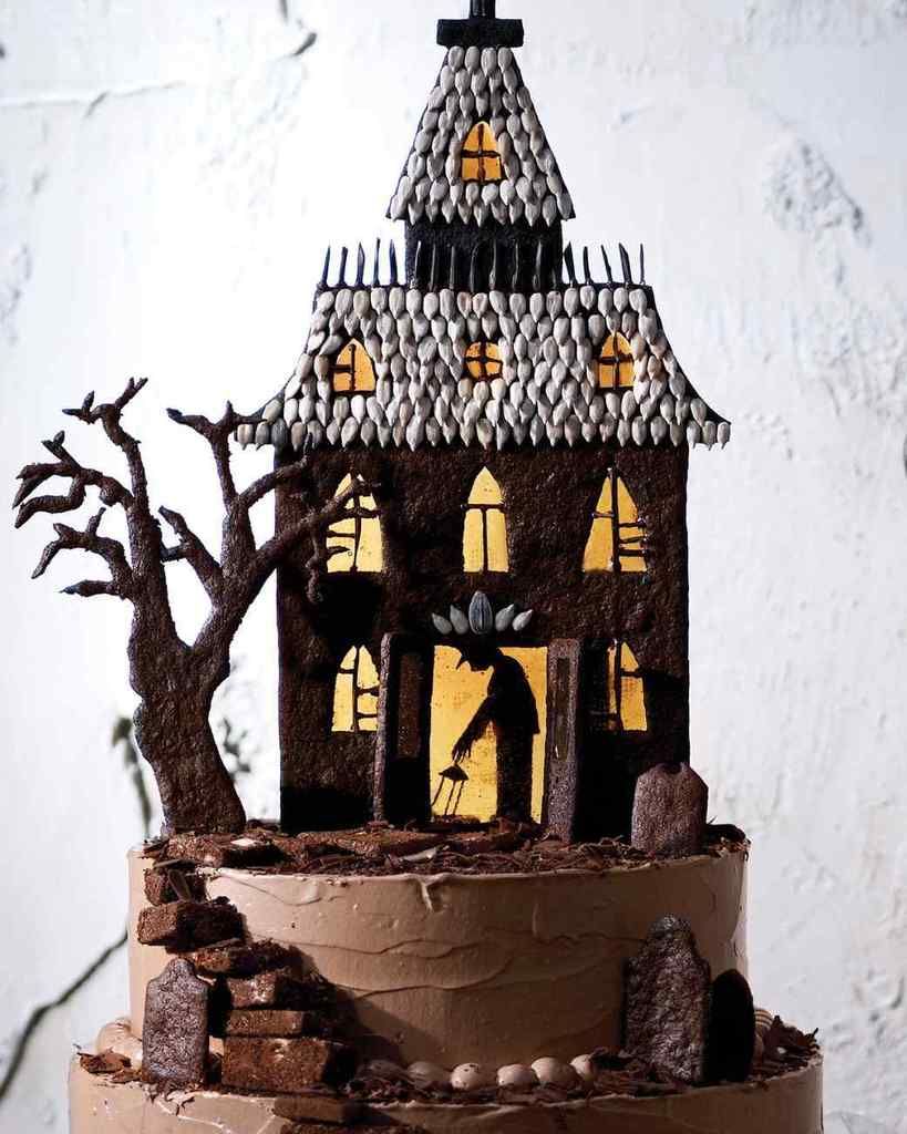 Move over gingerbread house, this Halloween Haunted House cake is the new ultimate holiday cake recipe | Martha Stewart