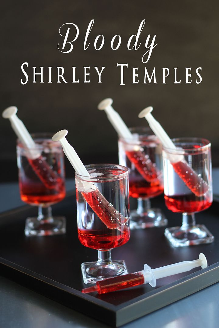 Bloody Shirley Temples are the perfect non-alcoholic Halloween drink recipe | Made From Pinterest