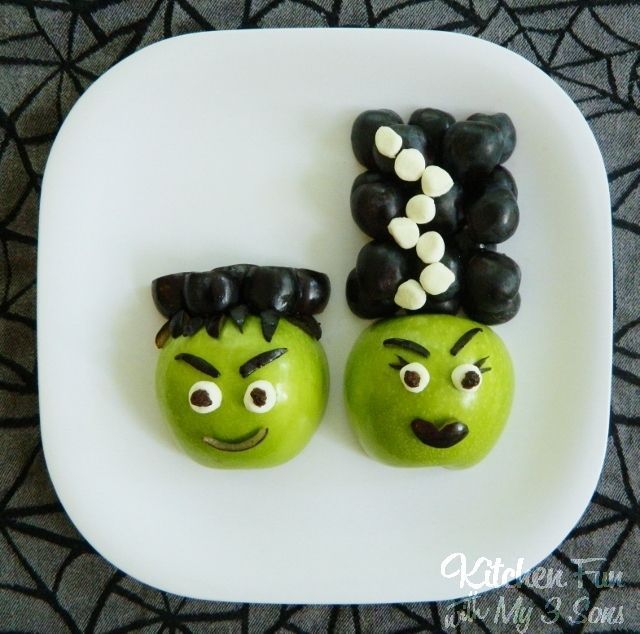 Frankenstein and his Bride Fruit Snacks | Kitchen Fun with My Three Sons