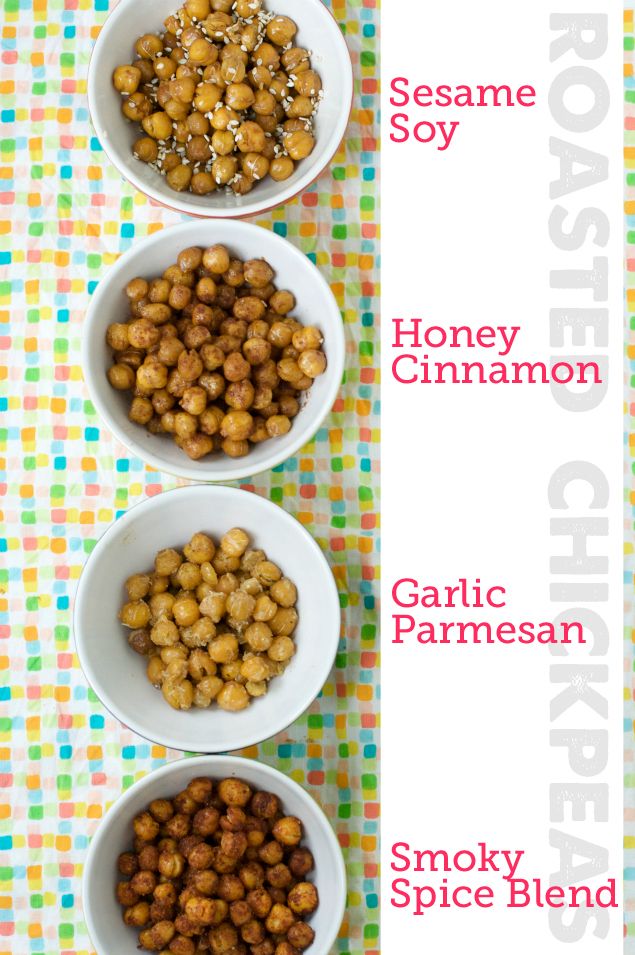 A great guide on how to make roasted chickpea snacks with 4 flavor ideas | Modern Parent Messy Kids