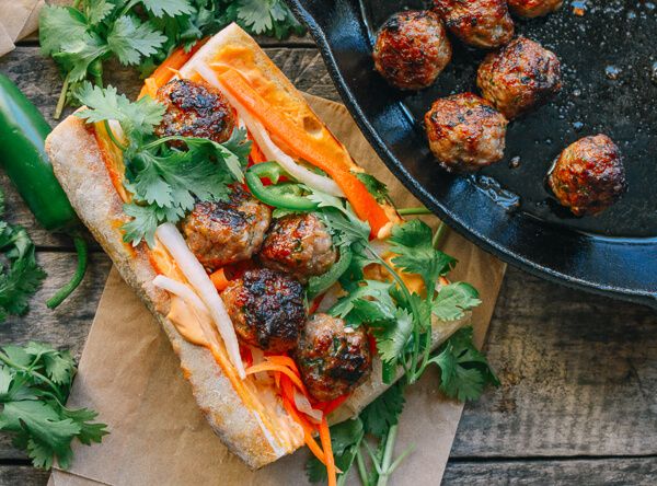 Meals that make great leftovers: Use lefotver meatballs to throw together Meatball Bahn Mi sandwiches | The Woks of Life