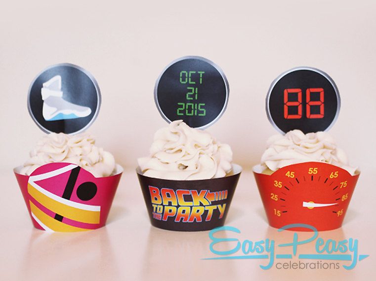 Back to the Future II cupcakes by Easy Peasy by Alison on Etsy