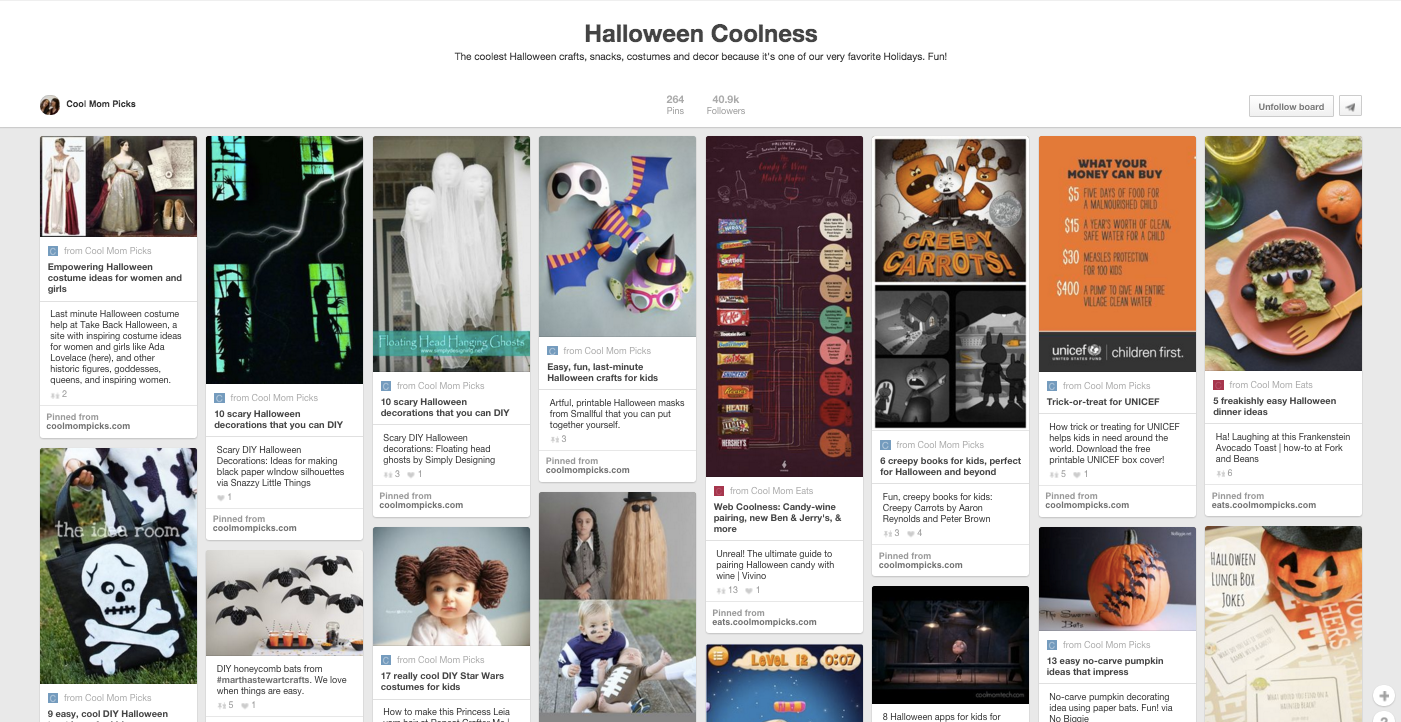 The Cool Mom Picks Halloween Coolness Pinterest board: Follow us! 