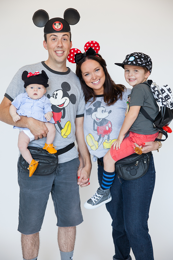 Creative last-minute Halloween costumes for kids: A family of Disney tourists | via Say Yes