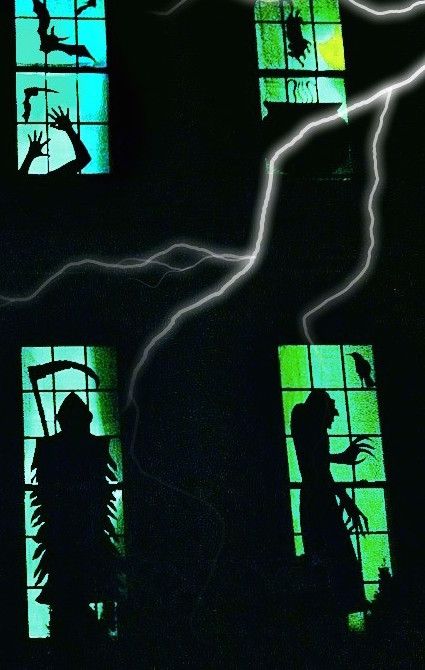 Scary DIY Halloween Decorations: WIndow Silhouettes from Snazzy Little Things