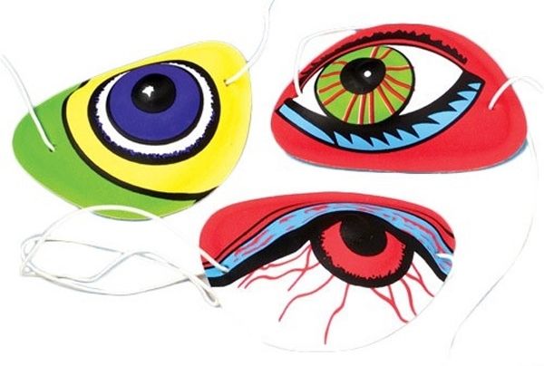 Non-candy Halloween treats: Monster eye patches from Birthday Direct