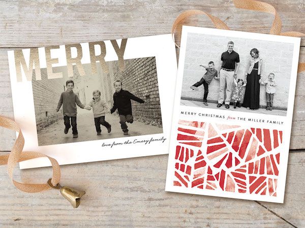 Custom holiday cards from Minted. | Big and Bold card by Kristie Kern