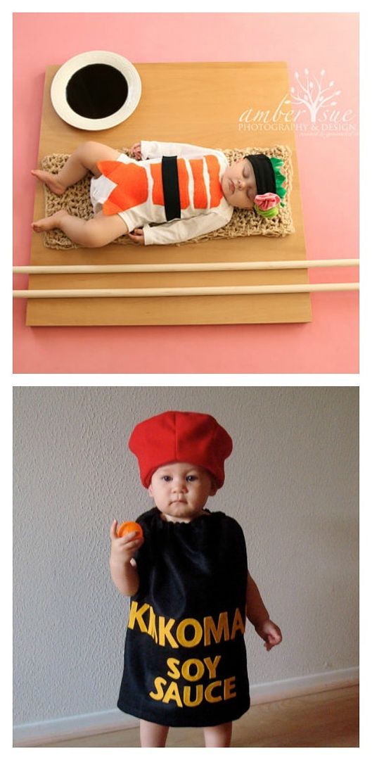 Halloween sibling costumes: Sushi and Soy Sauce at My Little Mookie