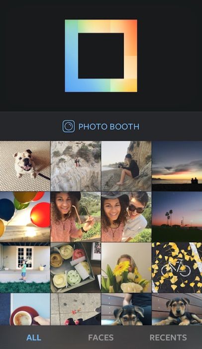Favorite photo booth apps: Layout from Instagram app