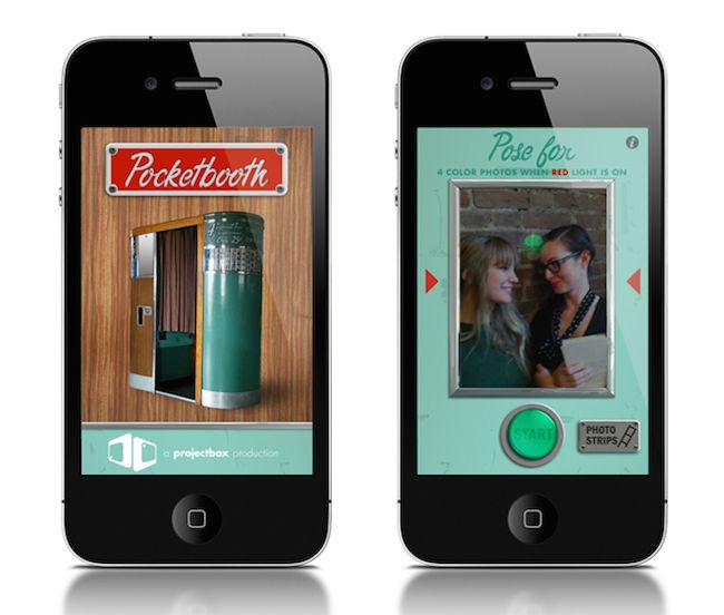 Photo booth apps for parties:  Pocketbooth photo booth app