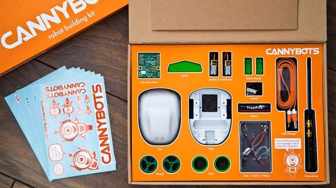 Cannybots is a DIY construction kit that lets kids assemble and race their cars
