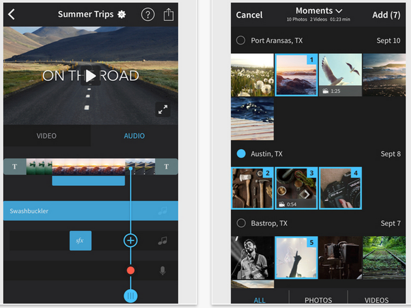 Splice app makes editing your home videos easy and fun. And free!