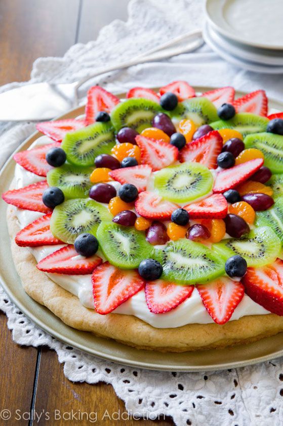 Fruit Pizza is a super impressive fruit recipe fit for a party | Sally's Baking Addiction