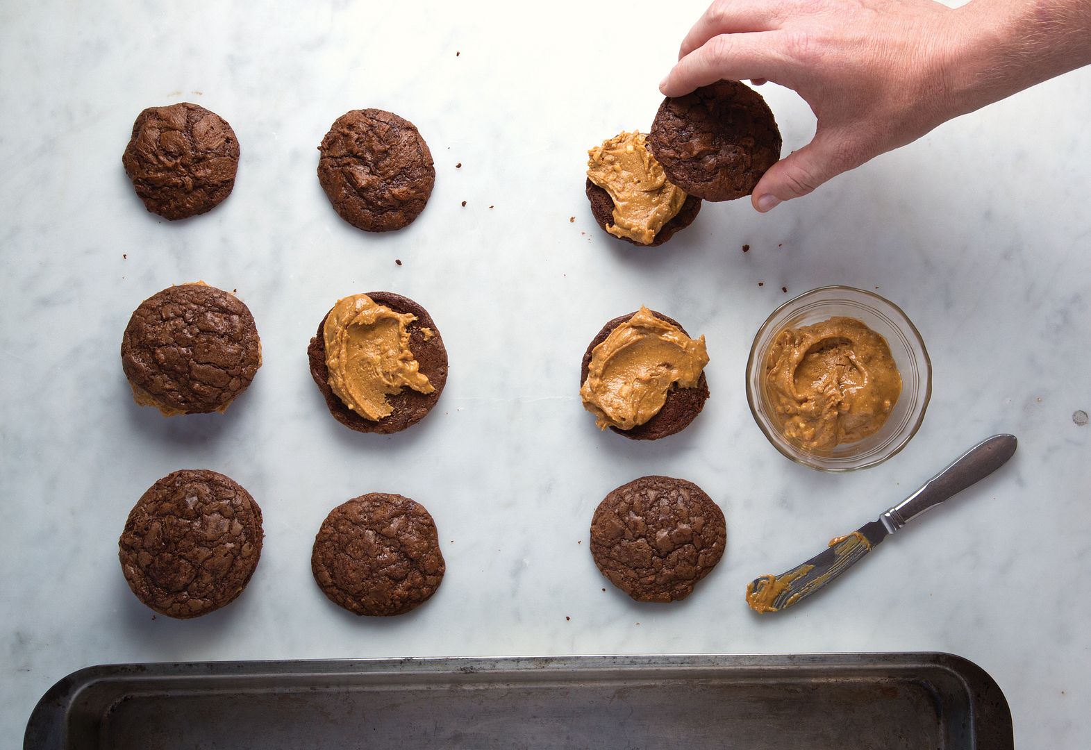 Katie Workman cookbook: Big Chewy Brownie Cookies from Dinner Solved!