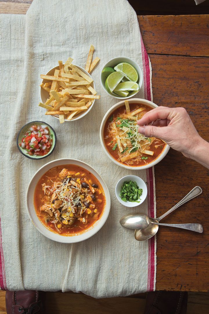 From the new Katie Workman cookbook: Mexican Chicken Tortilla Soup recipe