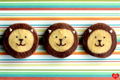 Cute cookie recipes: Lion cookies | Diamonds for Dessert
