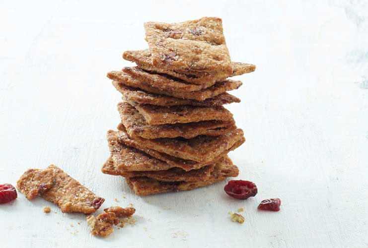 Cranberry Pepita Crisps from NatureBox make the perfect crackers for a holiday cheese plate.