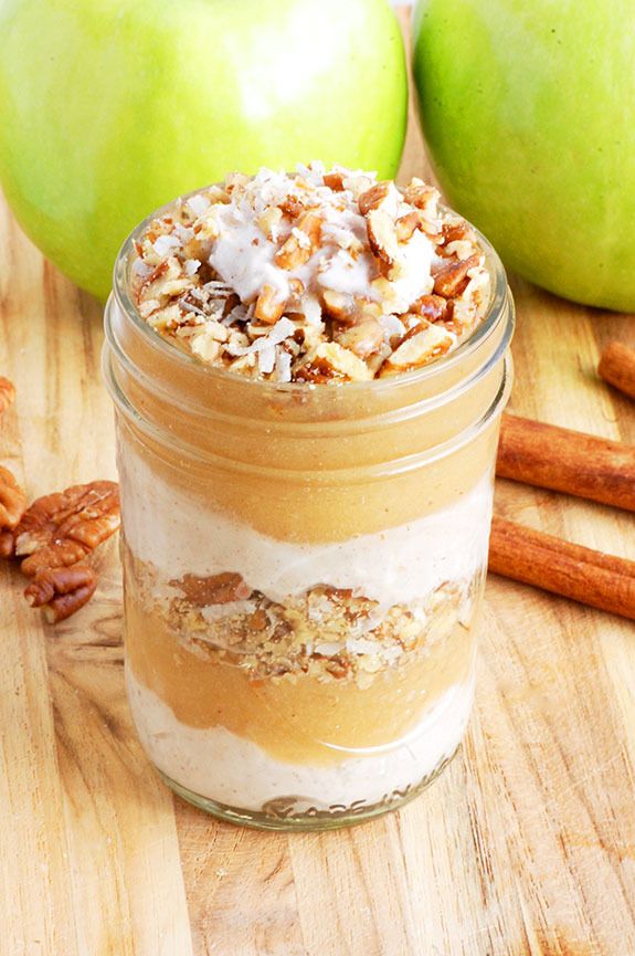You don't have to follow a paleo diet to love these Apple Pie Parfaits at Paleo Grubs