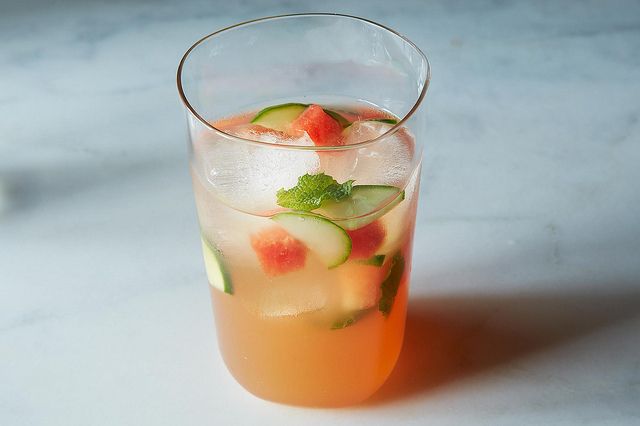 This Watermelon, Mint & Cider Vinegar mocktail recipe has us curious - so refreshing! | Food52