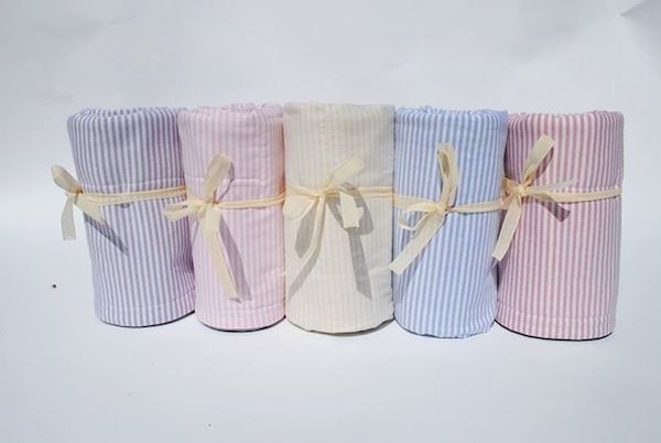 Little Balena handmade baby blankets in soft, men's shirt fabrics for cozy, preppy styling