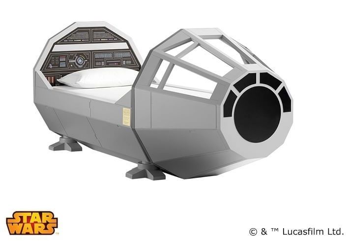 Star Wars bed by Pottery Barn Kids. Right?? 