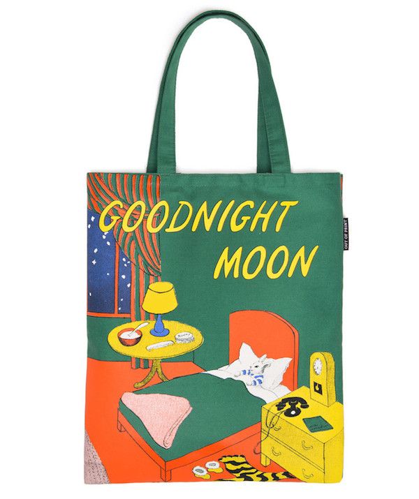 diaper bags that give back: the cute Goodnight Moon tote bag from Out of Print Clothing