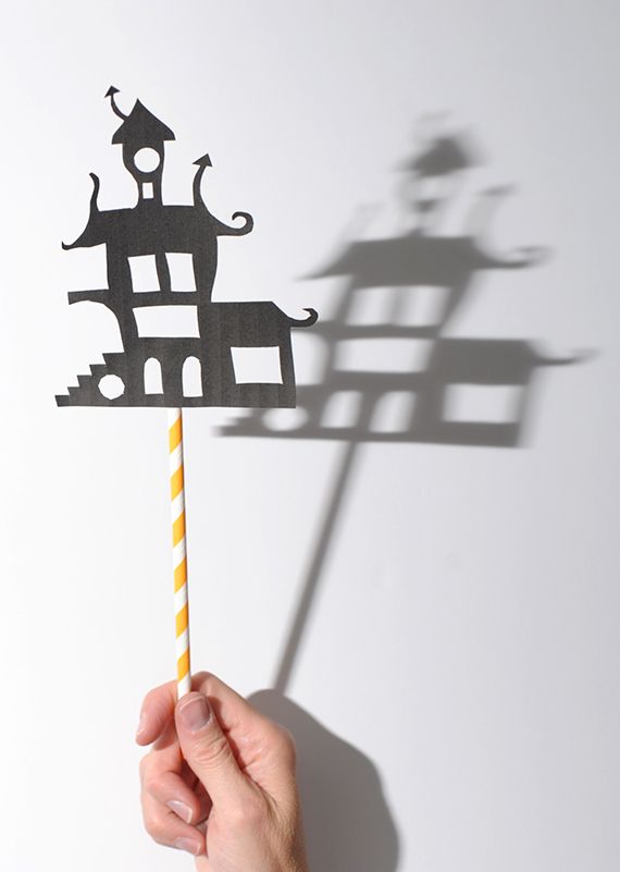 DIY Shadow puppets at Julep are a fun Halloween craft. If kids are too young to cut them, they can definitely create their own plays at the end! 