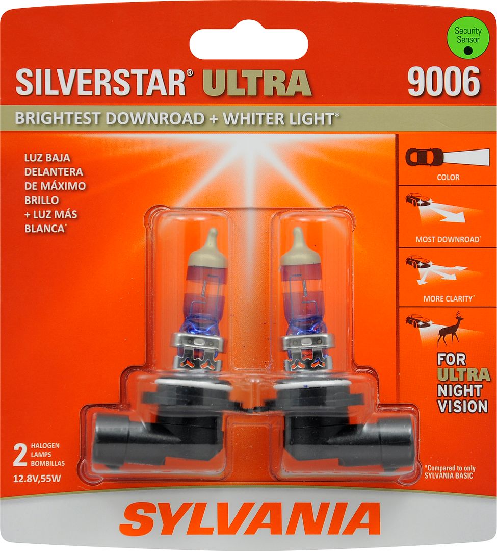The SYLVANIA Silverstar ULTRA headlights help you see further and more clearly in your car at night