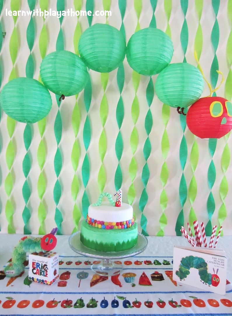 Book-themed birthday parties: Very Hungry Caterpillar party by Learn with Play at Home