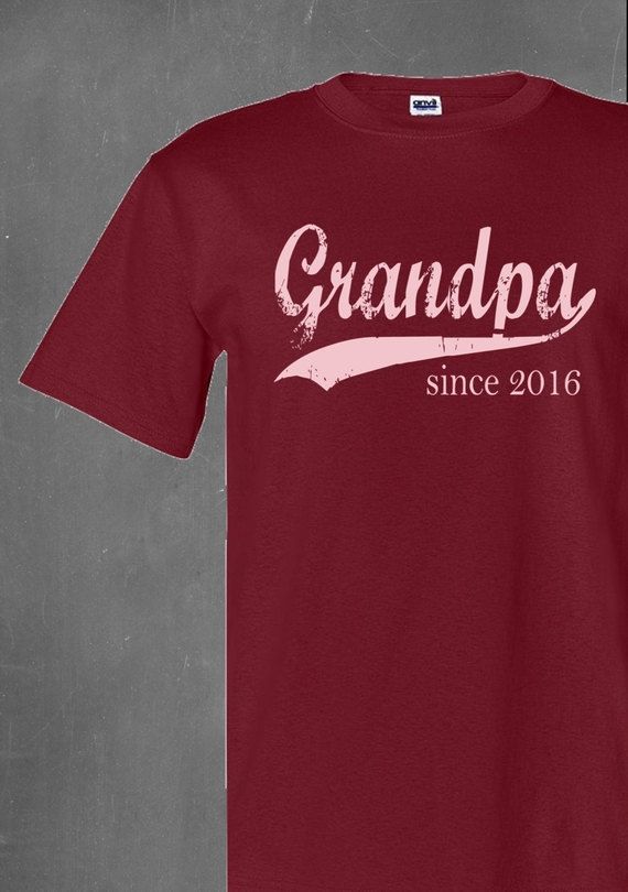 Father's Day gift: Branded custom T-shirts for dads and grandfathers on Etsy