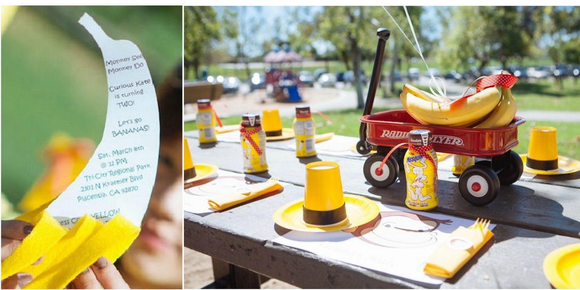 Curious George birthday party for kids party decor by Sugar Blast Events on Kara's Party Ideas