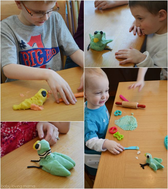Don't Let the Pigeon Drive the Bus playdough activity by Baby Loving Mama