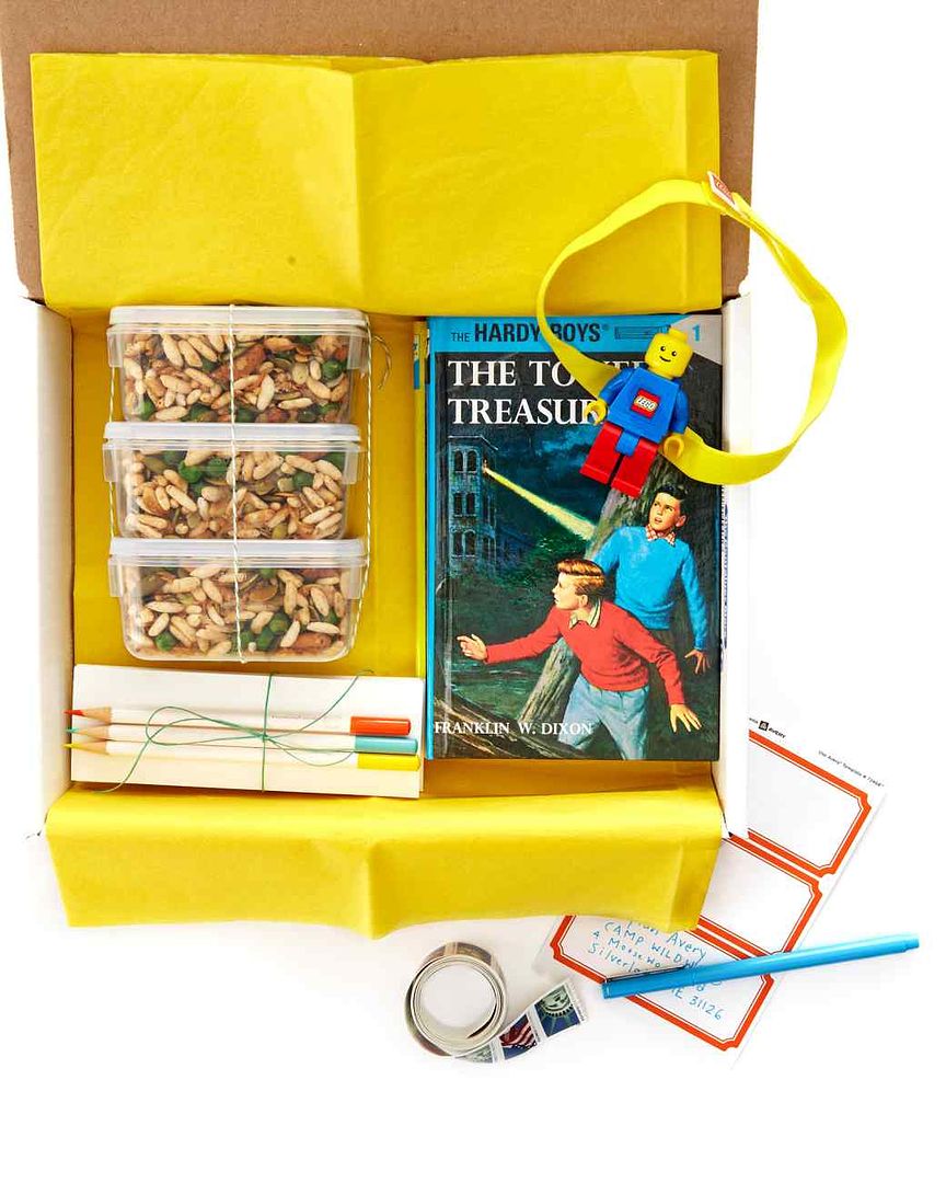 Sleep-away camp extras: Care packages with items to share, idea from Martha Stewart