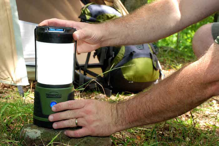The best mosquito tech solutions: A portable Thermacell lantern that repels mosquitos up to 15 feet.