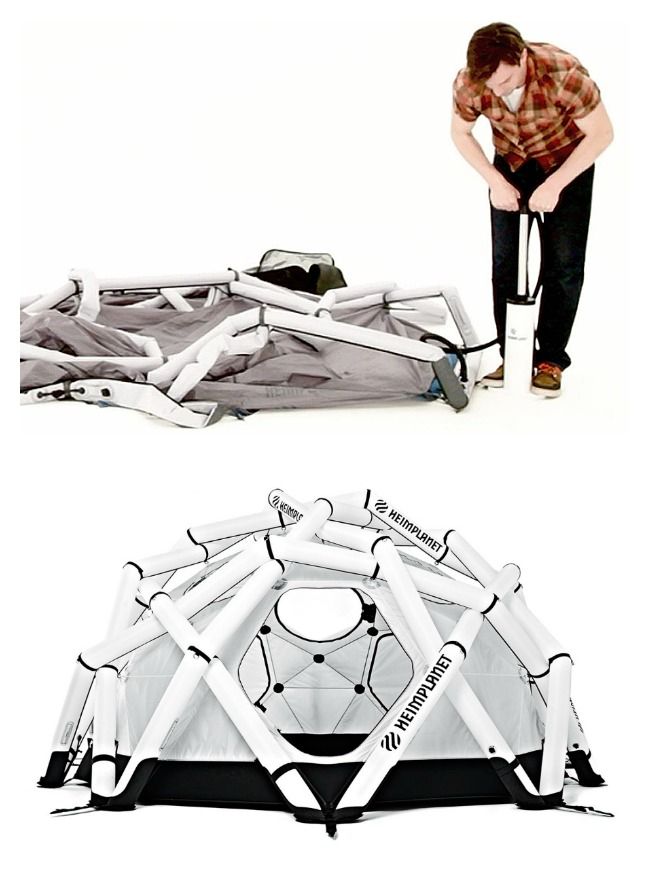 Tips for camping with kids: Whoa, setting up your tent gets so much easier with with this inflatable tent from Heim Planet