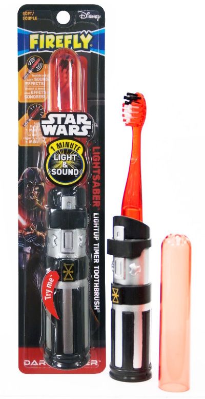 Firefly light-up Star Wars lightsaber toothbrushes get kids brushing better than you will!