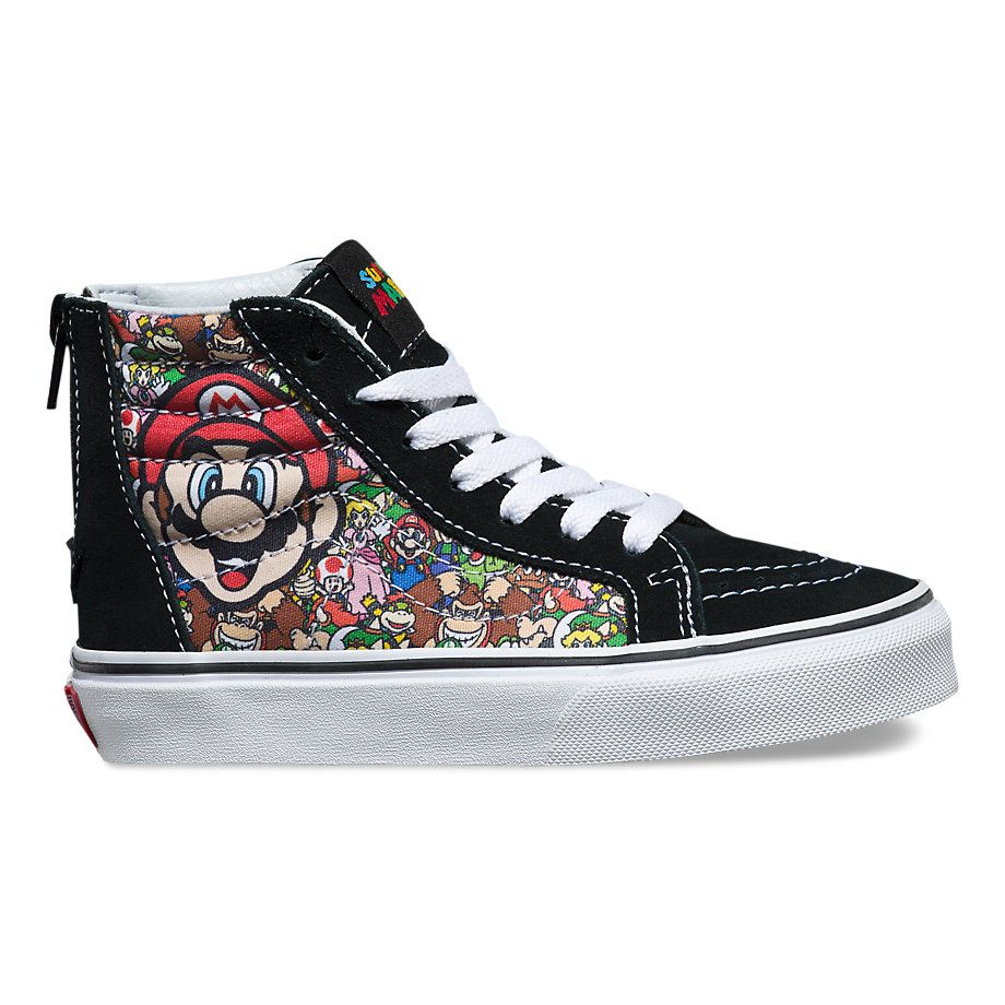Nintendo hi-top Vans, now available in stores and online. Plus, adult sizes too! 