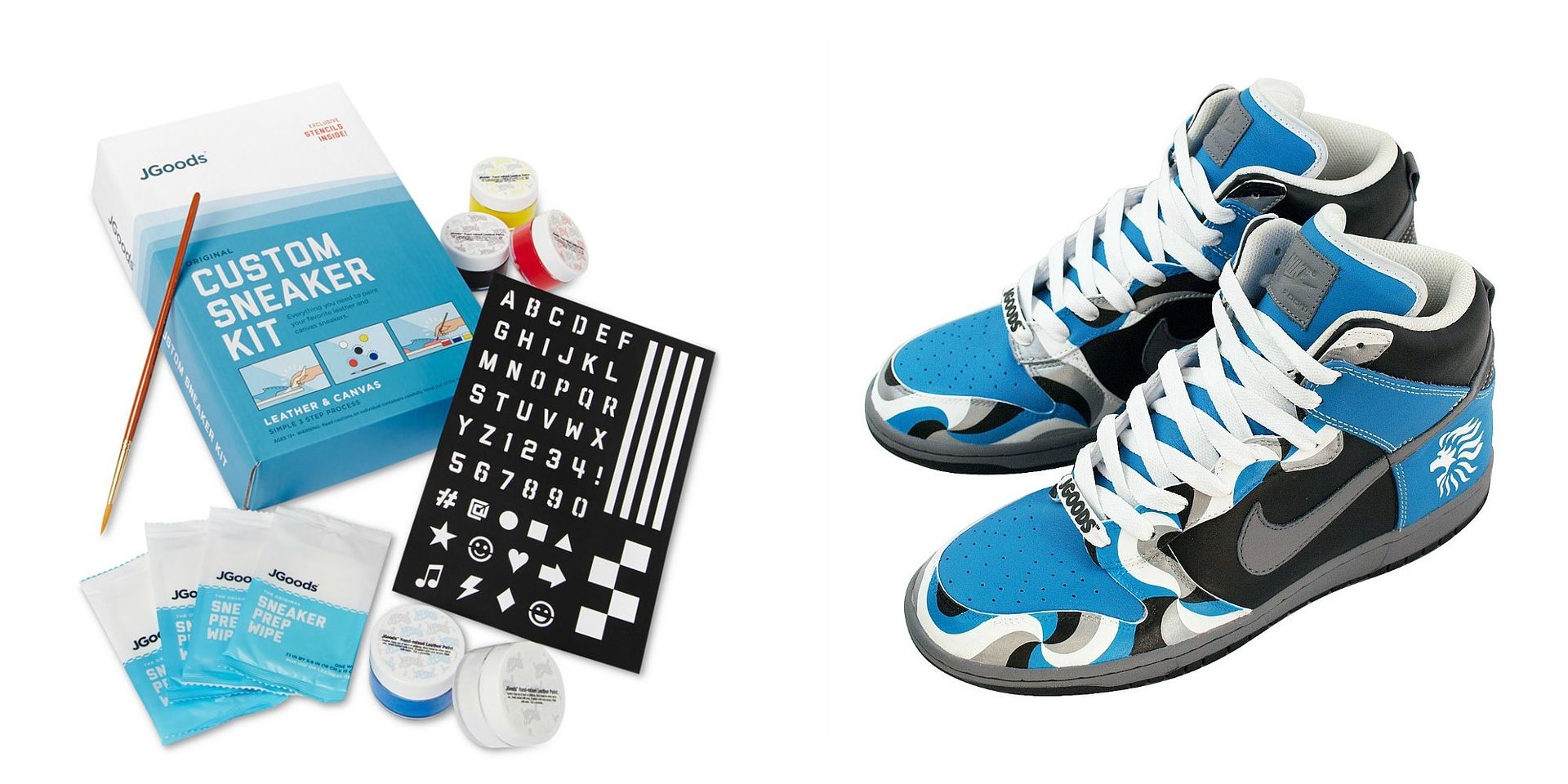Craft kits for kids: J.Goods Custom Sneaker Kit