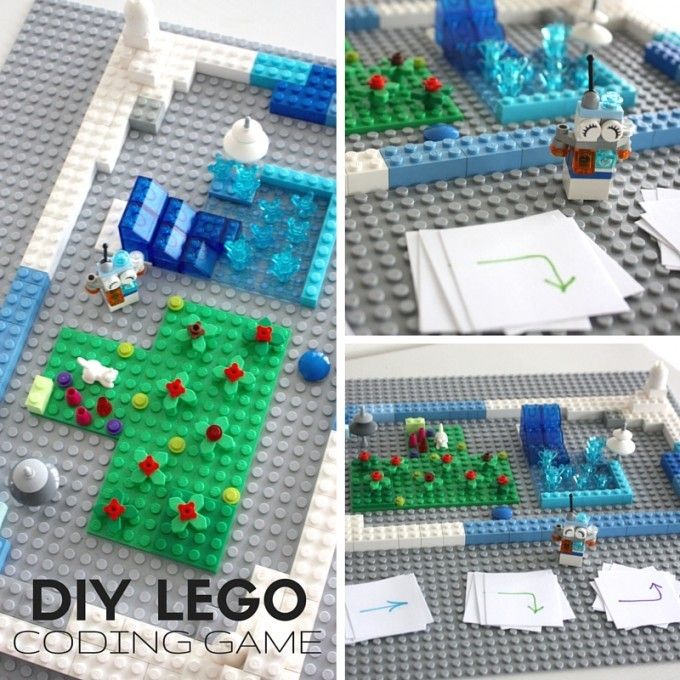Teaching kids about coding with LEGO: DIY LEGO Coding Game from Little Bins for Little Hands