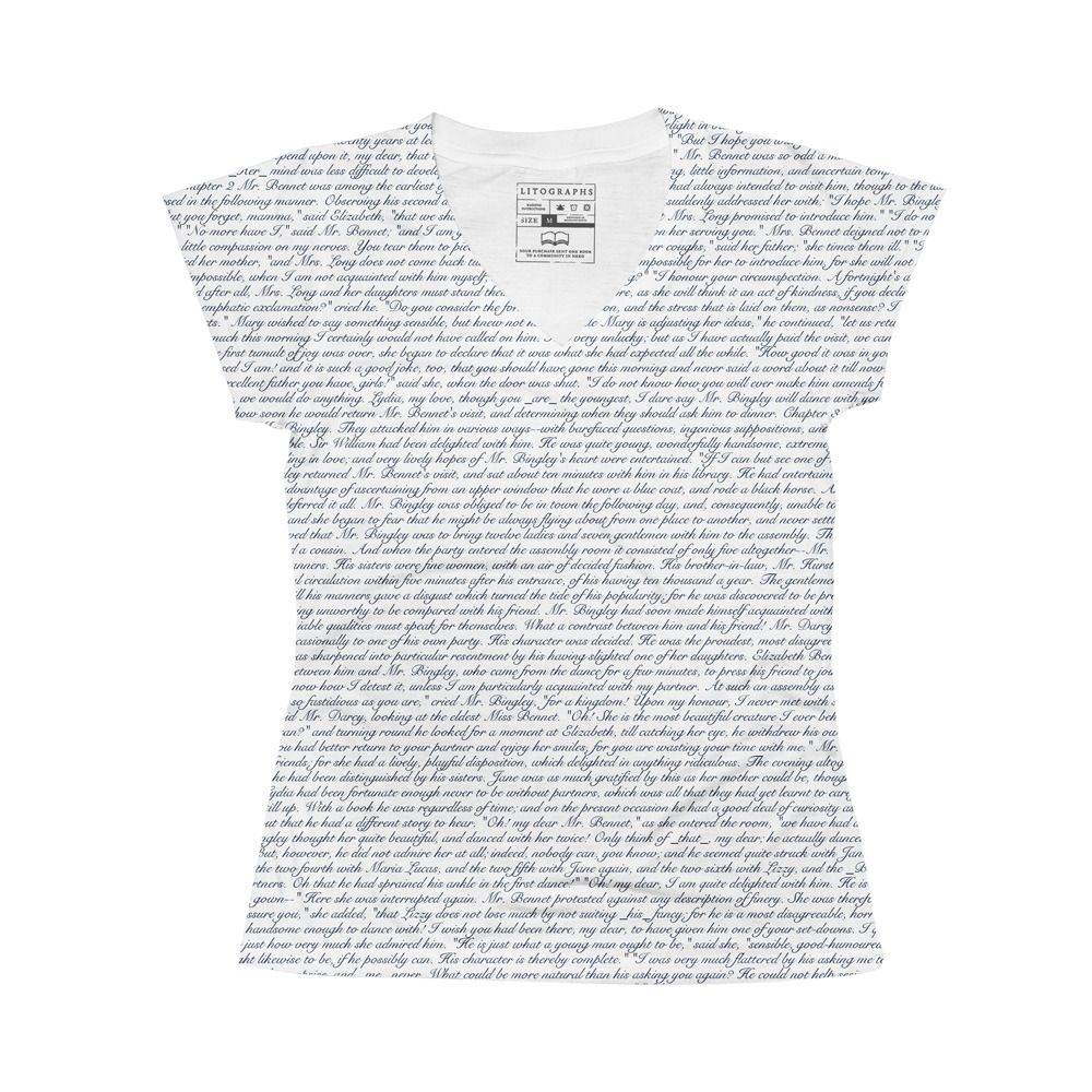 Litographs custom literary tee shirts and scarves make great gifts for book lovers