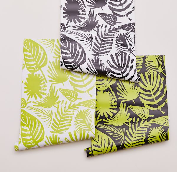Turn your kids' room into a jungle with this cool peel-and-stick wallpaper by NY illustrator Jordan Sondler for Chasing Paper.