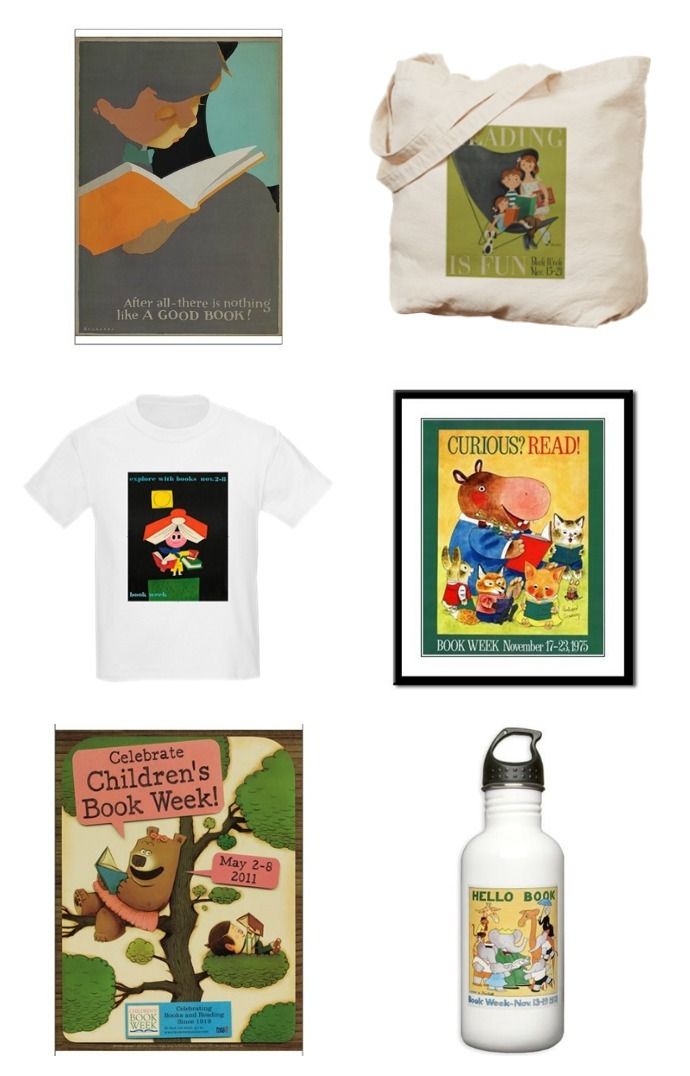 You can get any Children's Book Week poster on everything from posters to water bottles at Cafe Press.