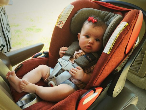 The Cybex Cloud Q car seat has a full recline for outside the car!