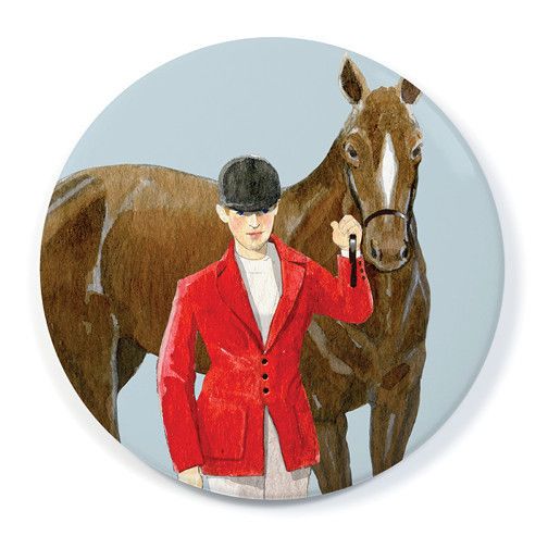 Affordable gifts for kids who love horses: an equestrian pocket mirror from Felix Doolittle