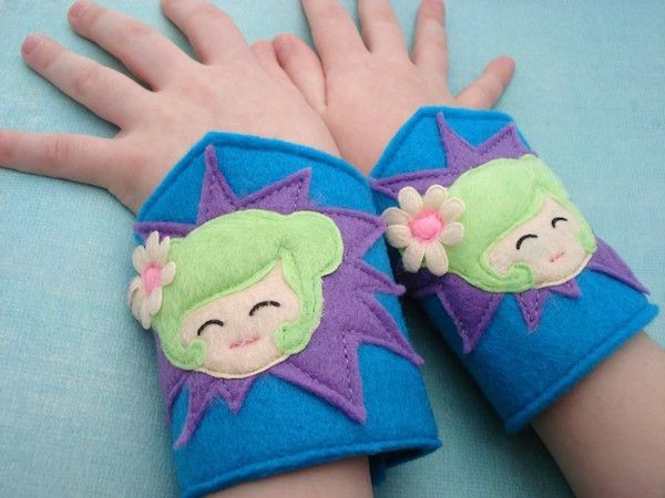 Wrist cuffs for girls with the superpower of cute, from Her Flying Horses.