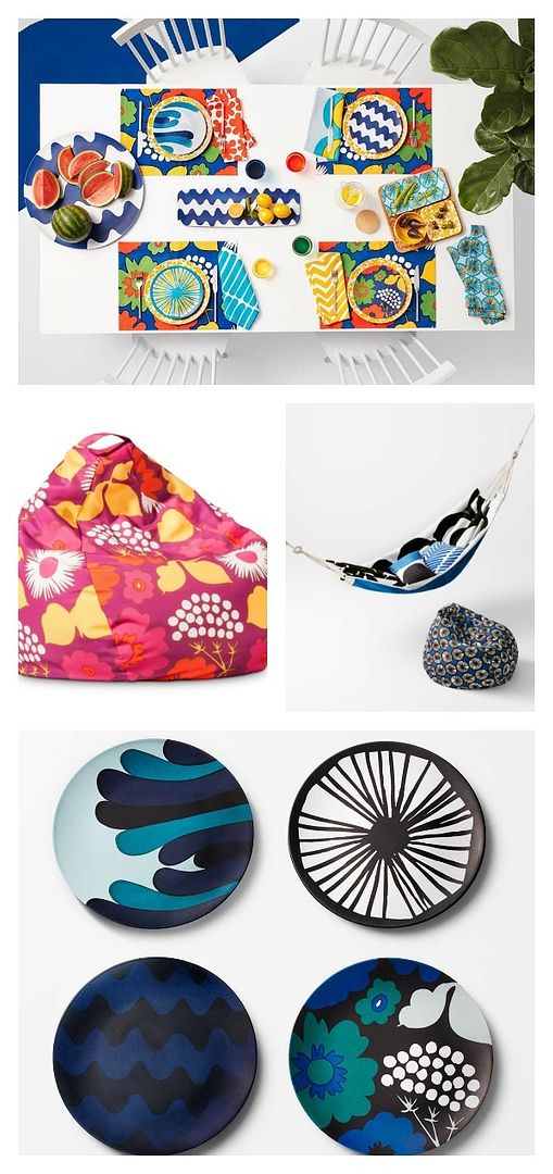 How awesome are these colorful home decor items from Marimekko for Target? 
