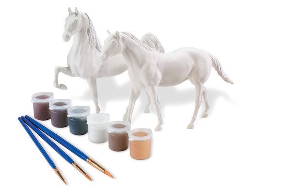 Affordable gifts for kids who love horses: paint your own Breyer horse kit, the crafty horse-lover's dream gift