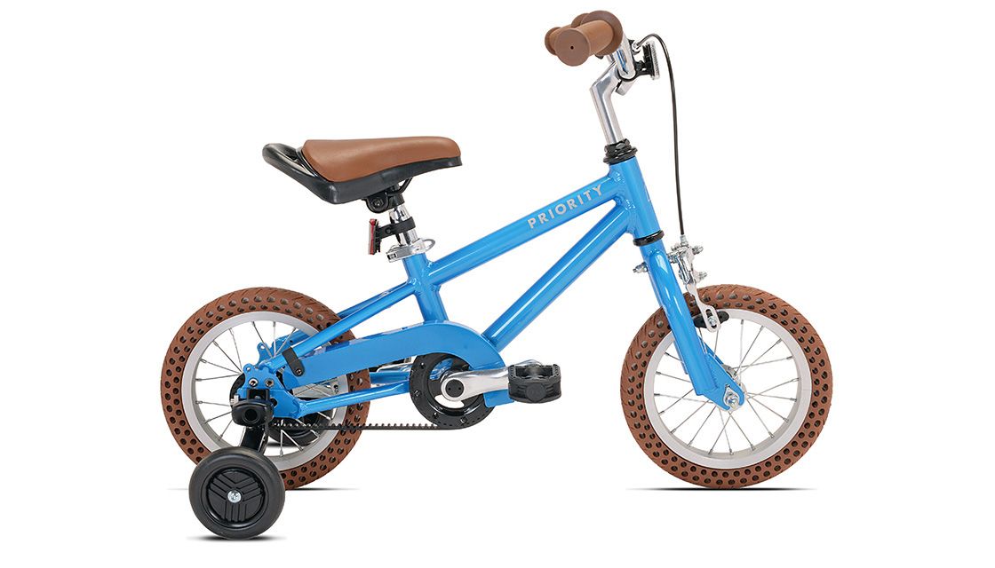 Ride of toys for kids: Priority Start beginner bicycle with training wheels