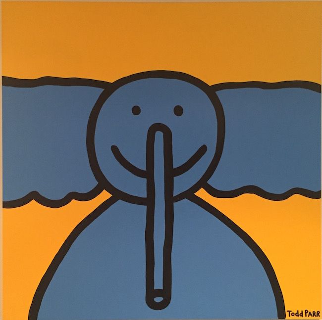 Todd Parr's elephant portrait for St. Jude Children's Research Hospital.