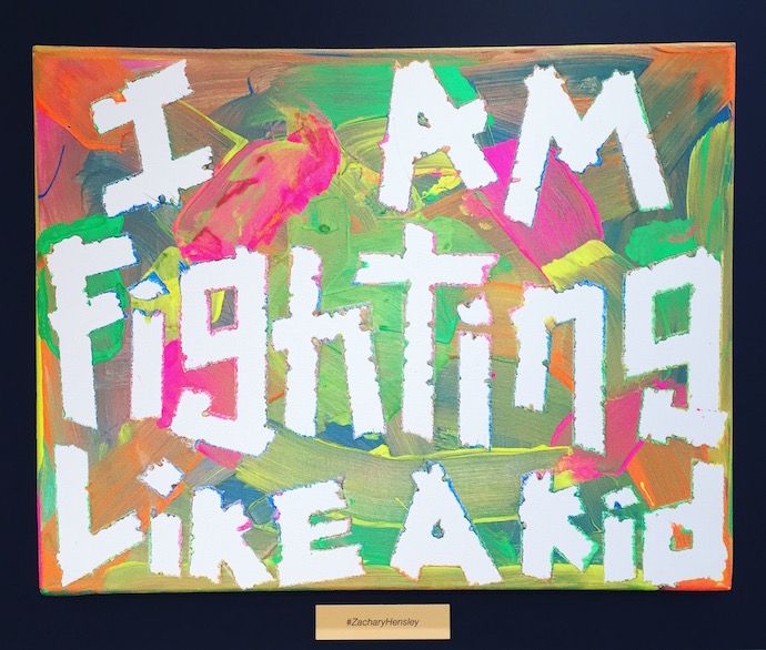 I Am Fighting Like a Kid, by Zachary Hensley, at St. Jude Children's Research Hospital.